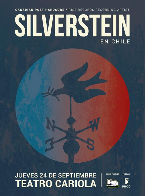 Concierto de Silverstein en Santiago de Chile, Chile, Jueves, 24 de septiembre de 2015