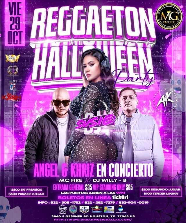 Concierto de Ángel y Khriz en Houston, Texas, Estados Unidos, Viernes, 29 de octubre de 2021