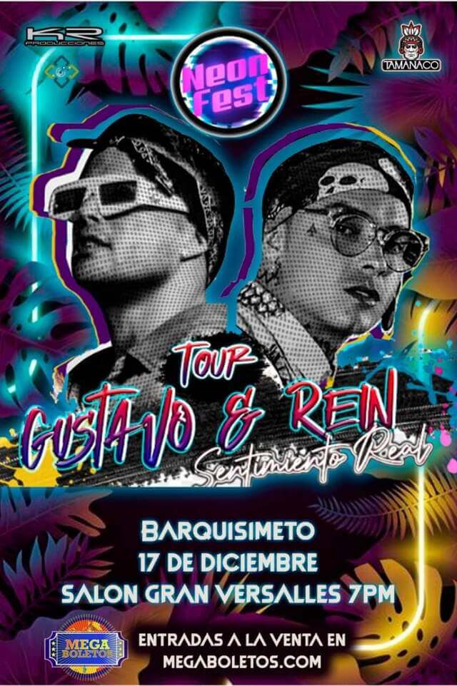 Concierto de Gustavo y Rein, Gustavo Y Rein, en Barquisimeto, Lara, Venezuela, Viernes, 17 de diciembre de 2021