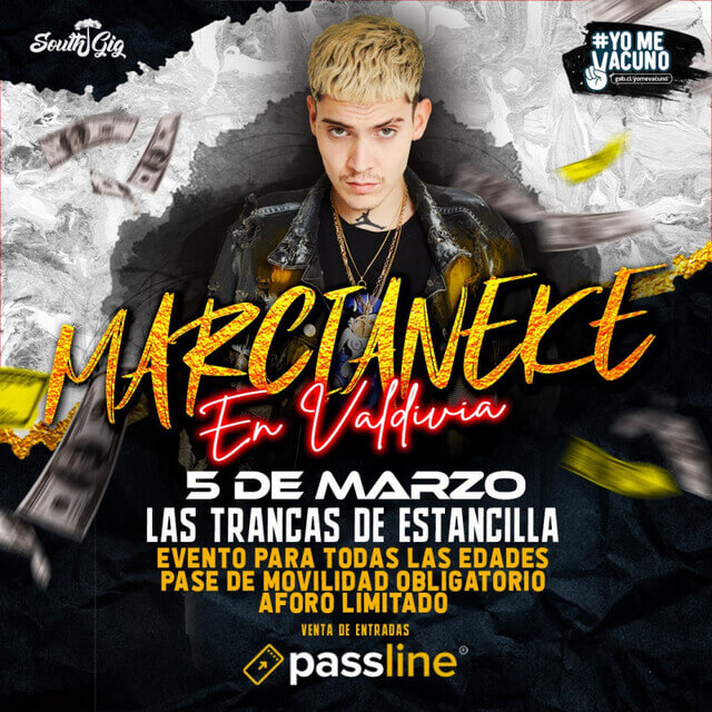 Concierto de Marcianeke en Valdivia, Chile, Sábado, 05 de marzo de 2022