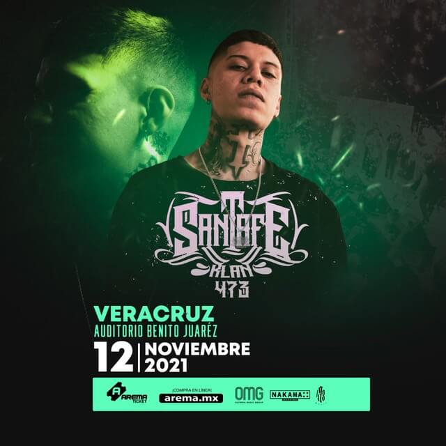 Concierto de Santa Fe Klan en Veracruz, México, 12 de noviembre de 2021