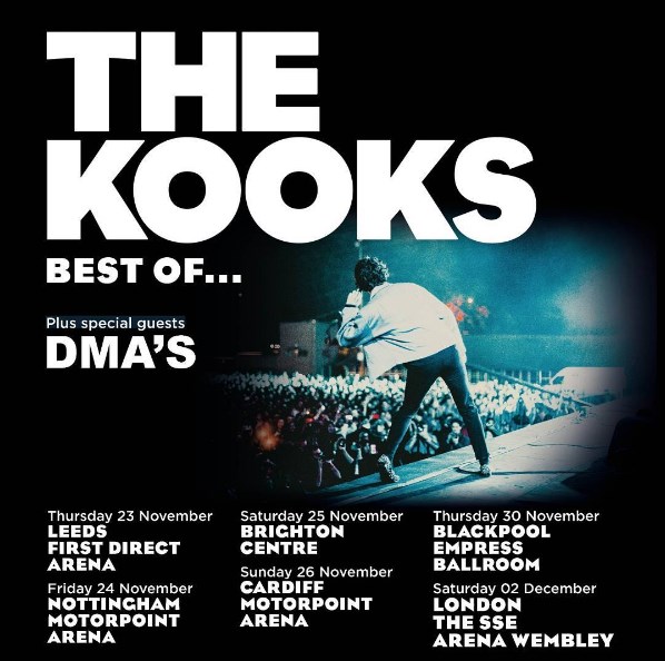 Concierto de The Kooks en Cardiff, Gales, Domingo, 26 de noviembre de 2017