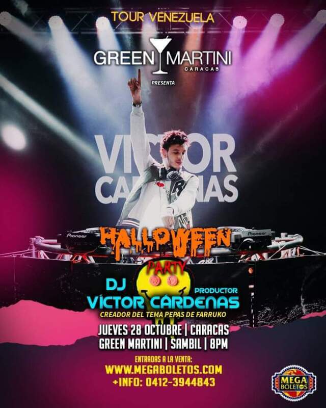 Concierto de Víctor Cárdenas en Caracas, Distrito Capital, Venezuela, Jueves, 28 de octubre de 2021