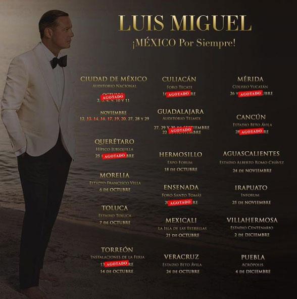Luis Miguel recibe nominación en los Latin American Music Awards 2018