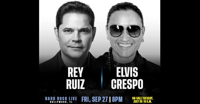 Rey Ruiz y Elvis Crespo llenarán de sabor latino el sur de la Florida