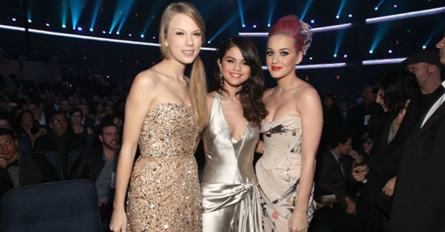 Taylor Swift, Selena Gómez y Katy Perry